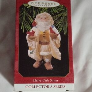 Hallmark Keepsake Merry Olde Santa Ornament - Red, White, Brown